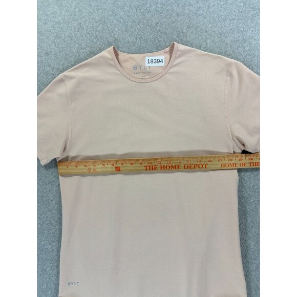 Bylt Basics Drop Cut LUX Crew Athletic Tee Shirt‎ (Men's Medium) Peach - Picture 5 of 9